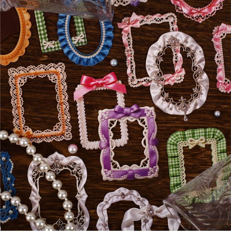 Papercraft Supply Ribbon - 8 Hojas de Pegatinas Vintage con