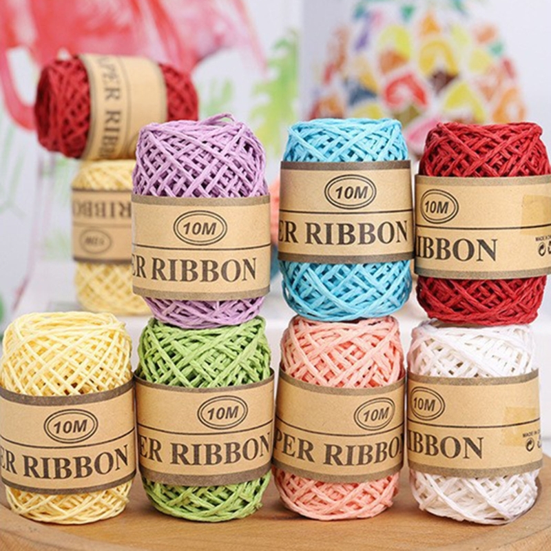 Papercraft Supply Ribbon - Suministro artesanal cinta papel para tejer