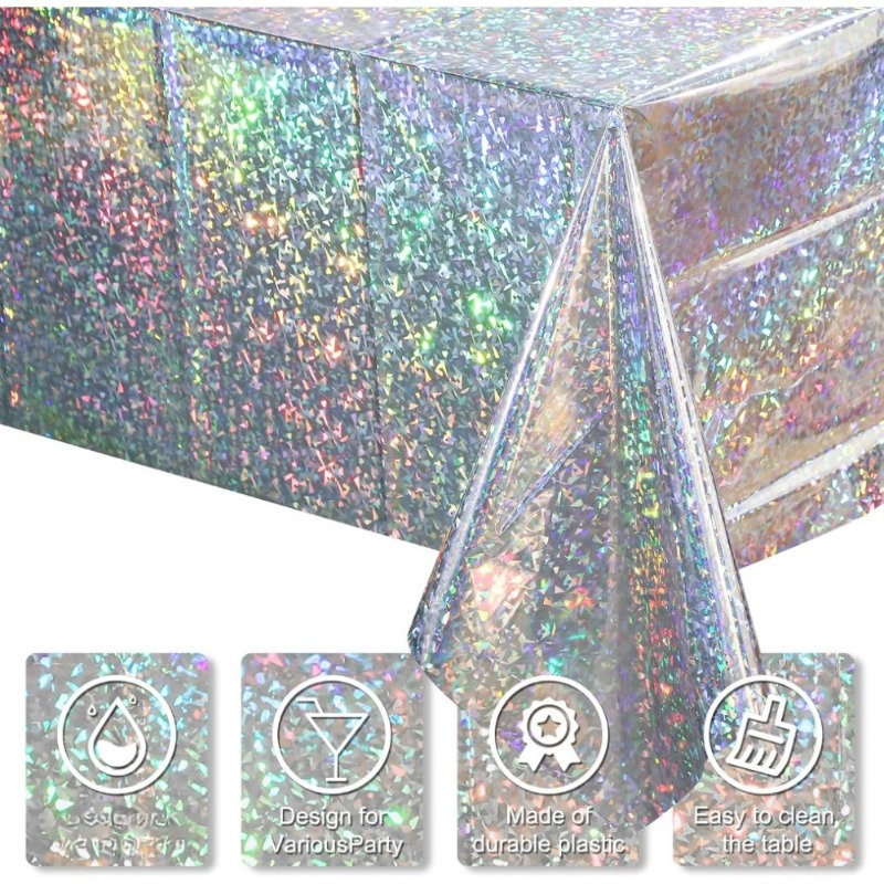 Table Cloth Disposable - Mantel desechable de PE, resistente al