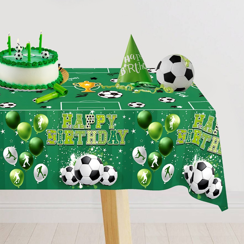 Table Cloth Disposable - Mantel desechable con temática de fútbol,