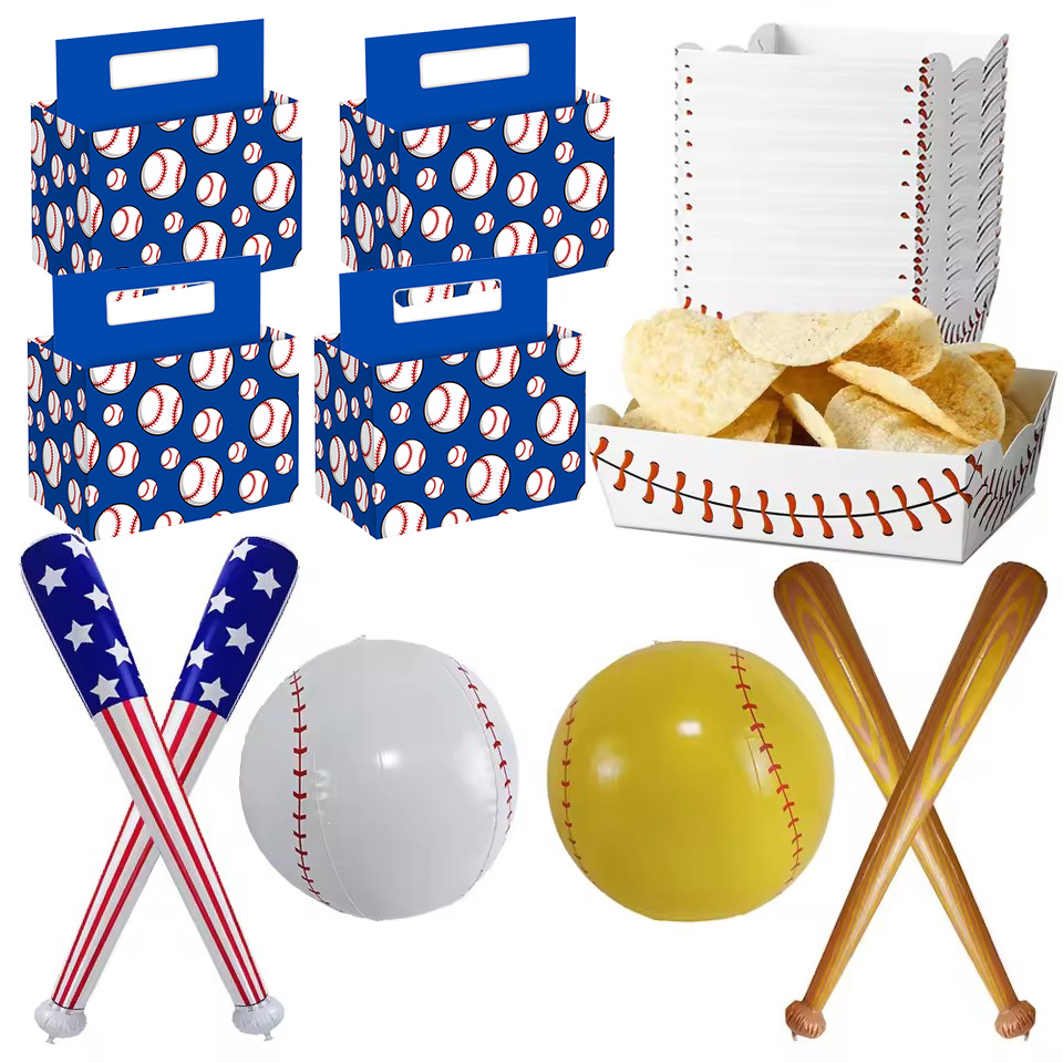 Table Cloth Disposable - Suministros para fiestas de béisbol, mantel