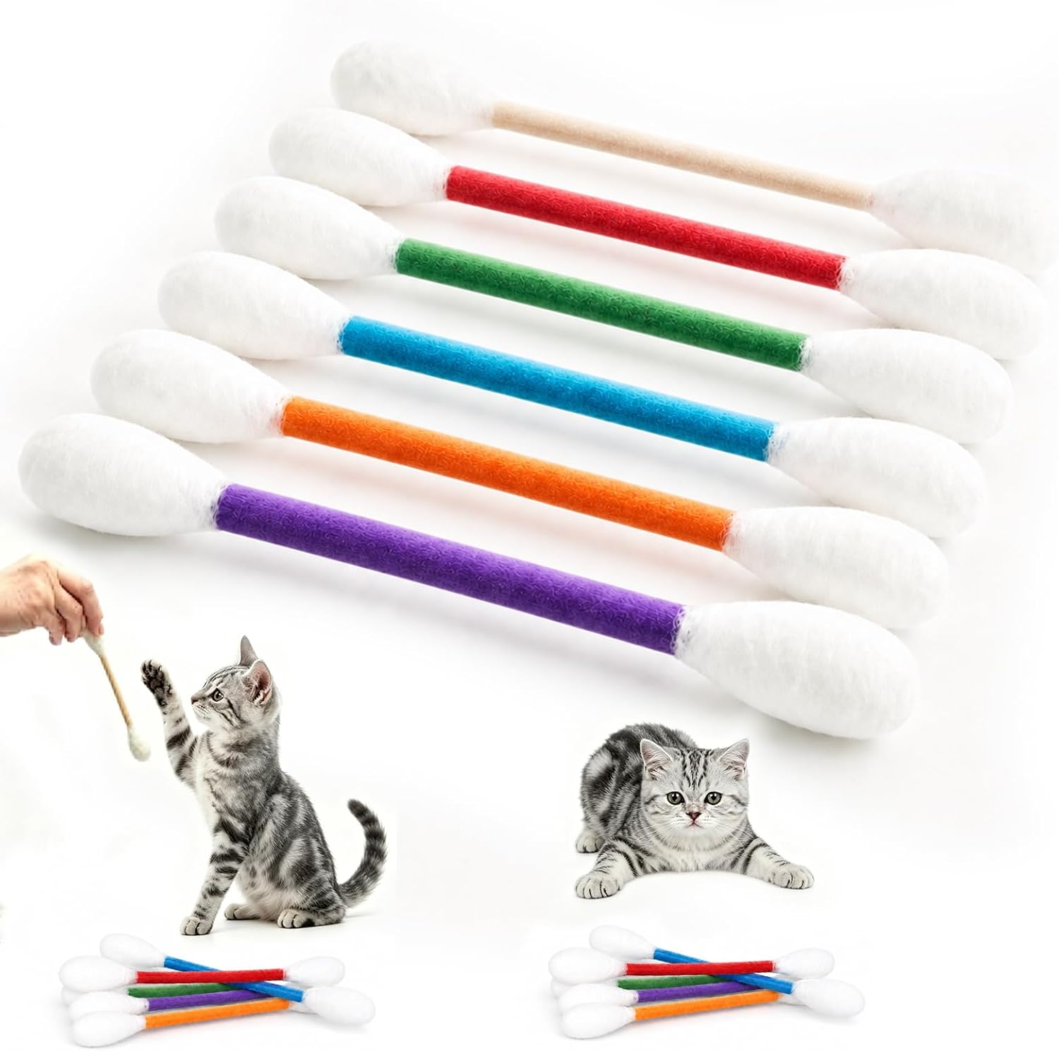 Cotton Candy Cone - Juguete creativo de menta para gatos,
