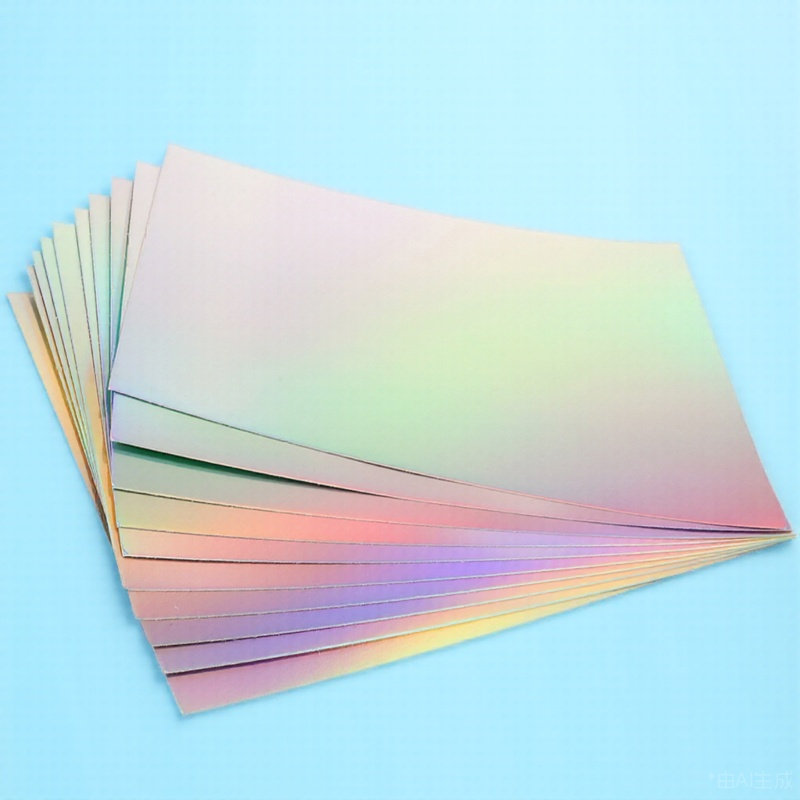 Papercraft Supply Invitation - 10 Hojas de Papel Cartulina Holográfico