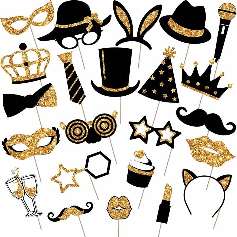 23 piezas de accesorios de pap - Photo Booth Frame reseña y precio