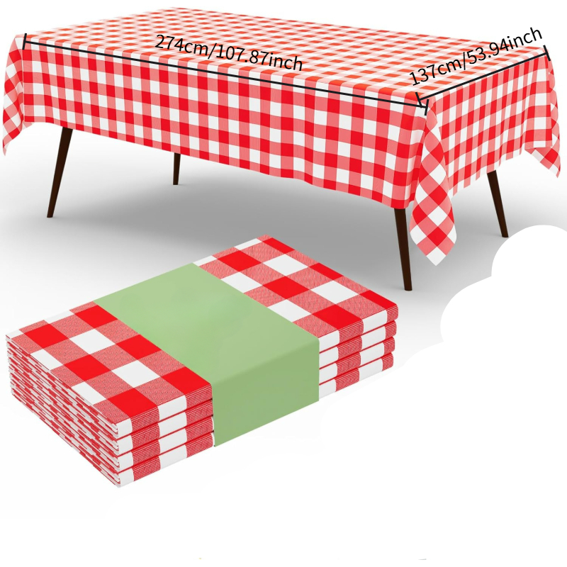Mantel Rectangular a Cuadros R - Table Cloth Disposable reseña y precio