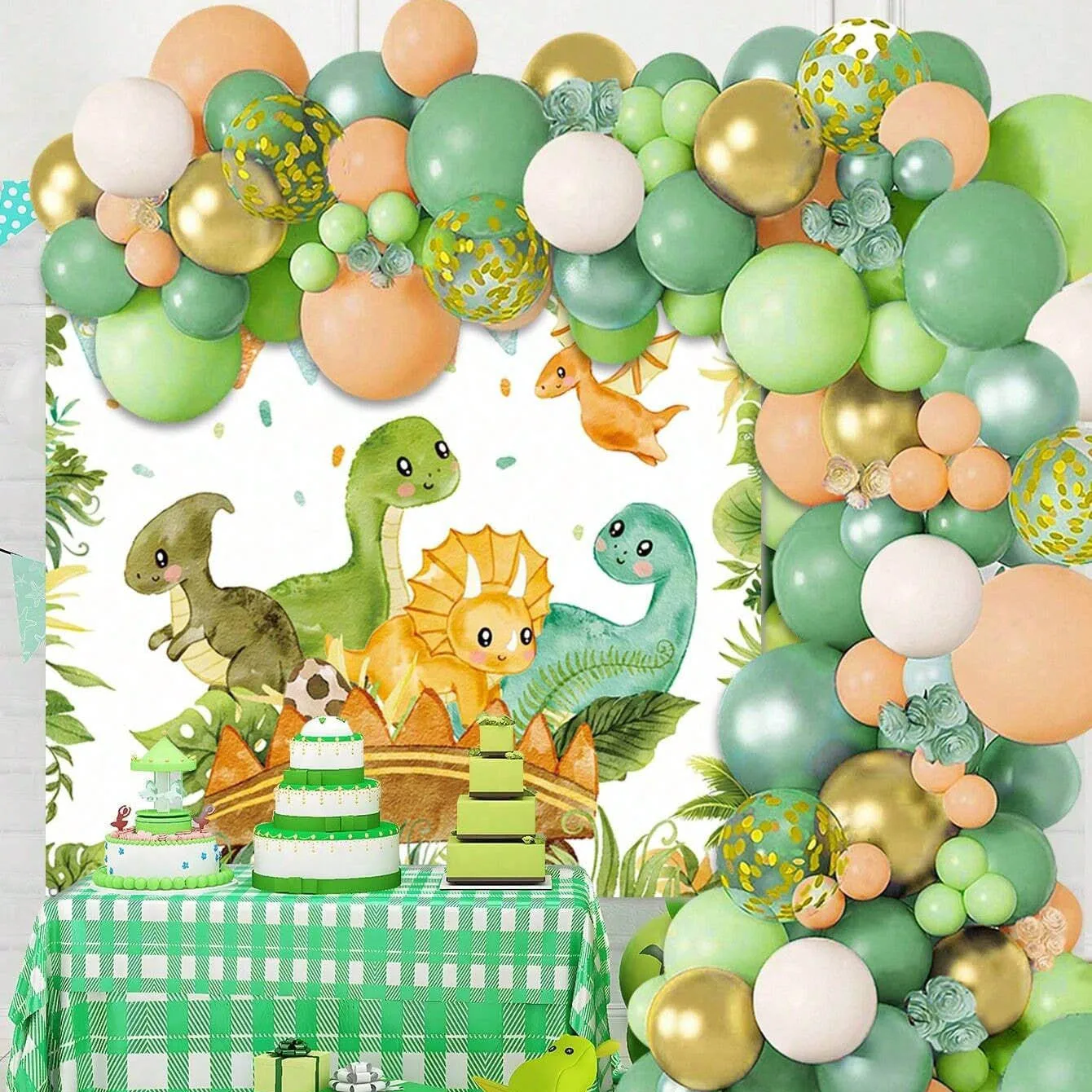 Juego de globos de dinosaurio, - Balloon Arch Kit reseña y precio