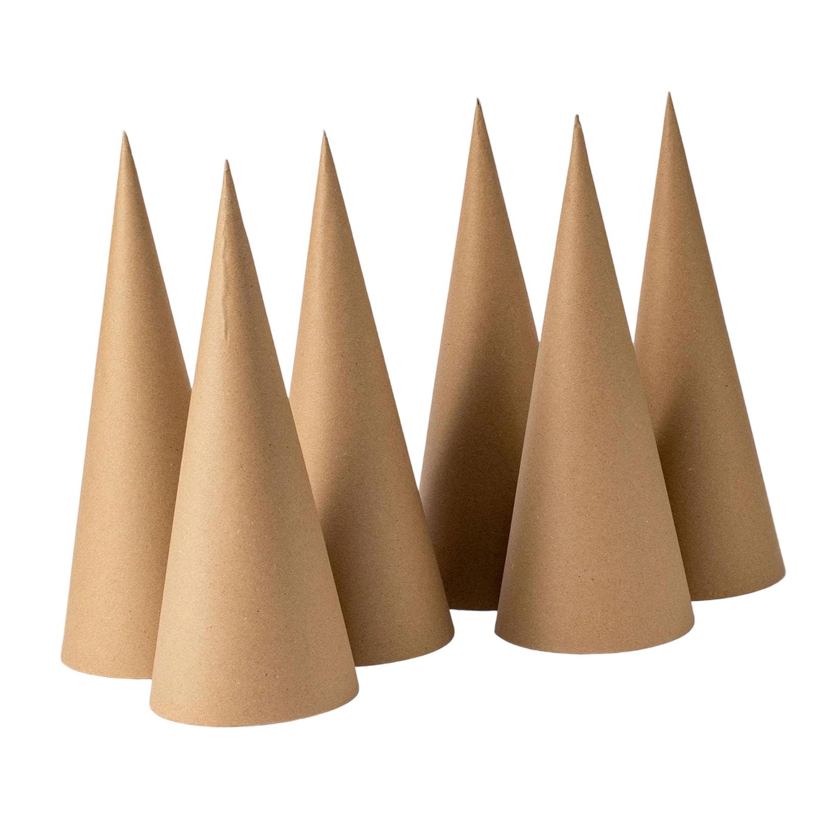 6 conos de Mache de papel Kraf - Party Hat Cone reseña y precio