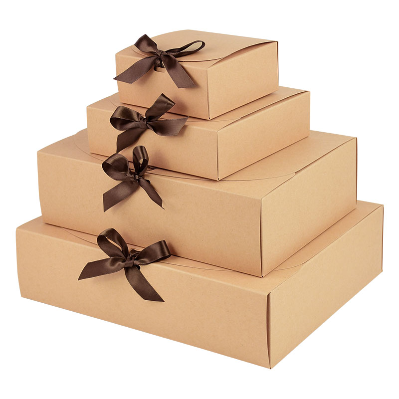 Caja de regalo de papel Kraft  - Papercraft Supply Ribbon reseña y precio