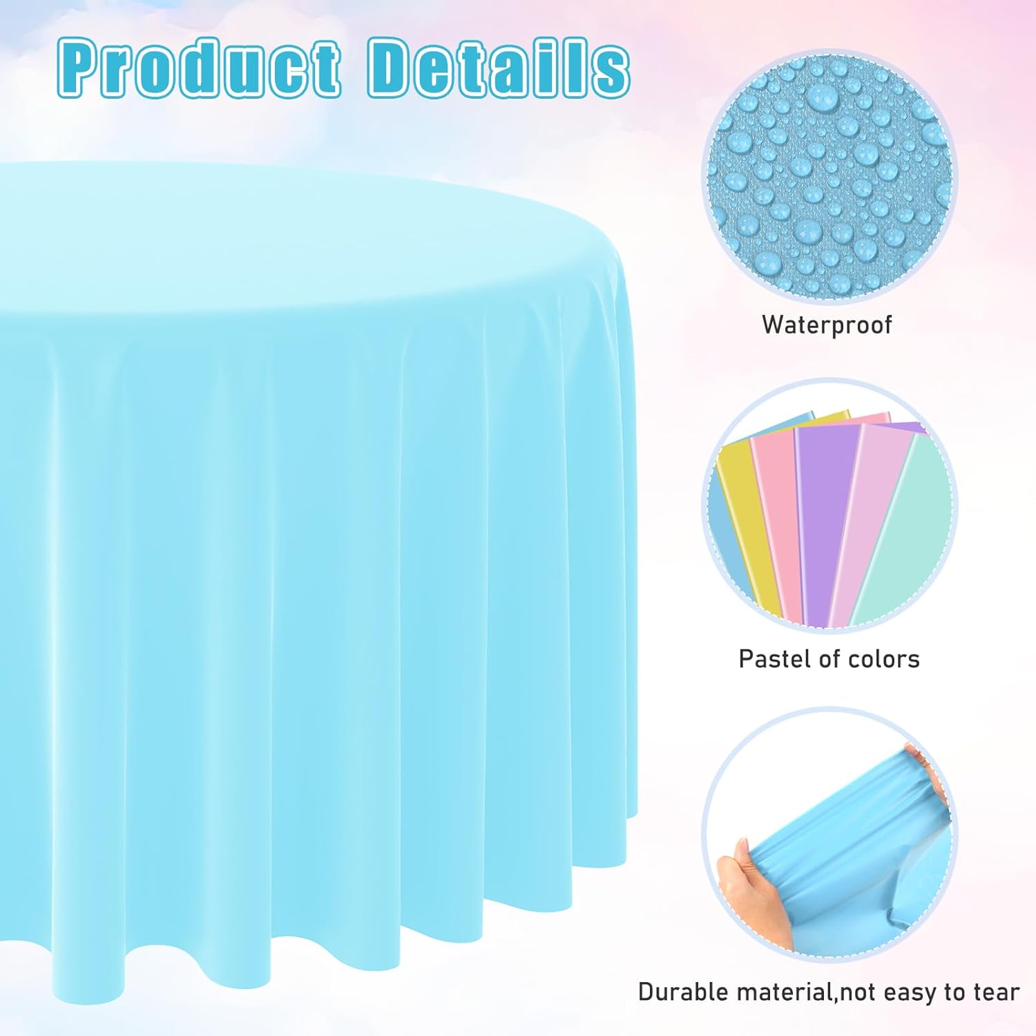 Mantel redondo desechable de C - Table Cloth Disposable reseña y precio