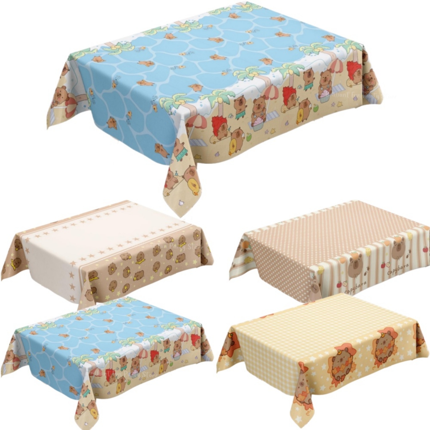 Bonita mantel de capibara para - Table Cloth Disposable reseña y precio